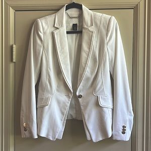 WHBM WHITE BLAZER SIZE 2